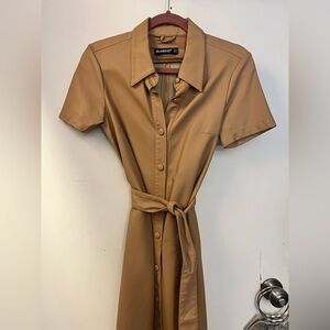 Blank NYC Tan Faux Leather Jacket